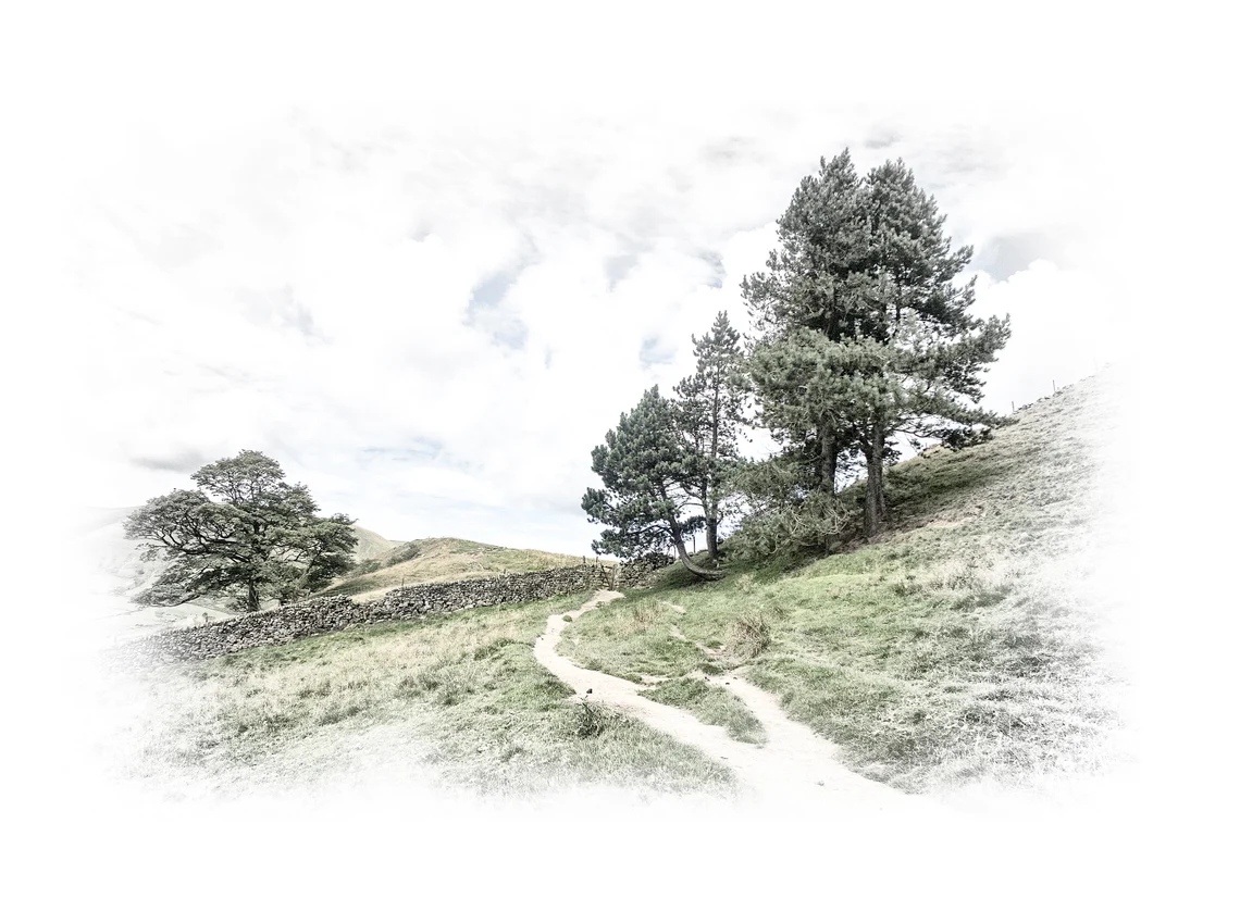 The Pennine Way, Edale Greetings Card